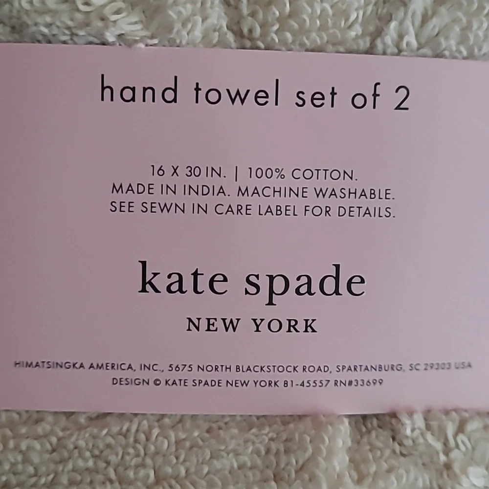 Kate Spade Bath Towel Set